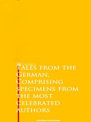 cover image of Tales from the German, Comprising specimens from the most celebrated authors
